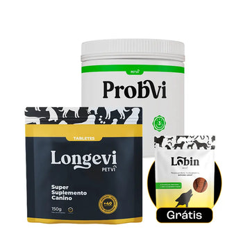 Combo Intestino Saudável com Longevi, Probvi e Lobin de brinde